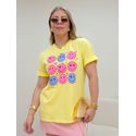 T-shirt Smile Amarela