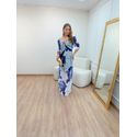 Vestido Dora Estampa Azul