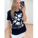 T-shirt Cow Preta