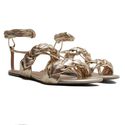 Rasteira Flat - Nati, Ouro Light
