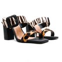 Sandália Salto Alto - Helena, Animal Print 