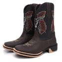 Bota Texana Country Sola Jump Botina Masculina Couro Legítimo Promoção Confortável 