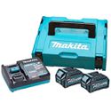 KIT 2 BATERIAS BL4020+CARREGADOR DC40RC 40V MALETA - MAKITA 