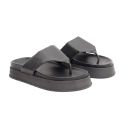 Sandália Fran Flatform de Dedo Preta