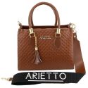 Bolsa Baú Média Matelassê Caramelo