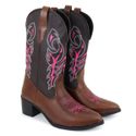 Bota Texana Bico Fino Memphis Marrom