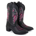Bota Texana Bico Fino Memphis Preta
