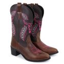Bota Texana Bico Fino Tulsa Marrom