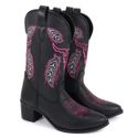 Bota Texana Bico Fino Tulsa Preta
