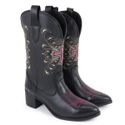 Bota Texana Bico Fino Santa Fe Preta