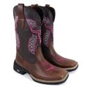 Bota Texana Bico Quadrado Oklahoma Marrom