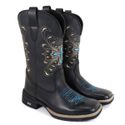 Bota Texana Bico Quadrado Odessa Preta