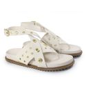 Papete Feminina Alessandra Sola Baixa Off White