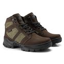 Bota Coturno Em Couro Militar Armata Asphalt - Café Nobuck