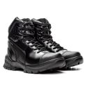 Bota Coturno Em Couro Militar Armata Troller Preto Liso