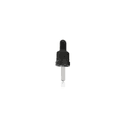 Tampa Conta-Gotas Para Frasco de 05ml Kit c/5 - Preta Lacre