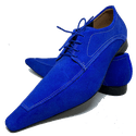 Sapato Masculino Italiano em Camurça - Azul Ref: D469