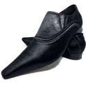 Sapato Masculino Italiano em Couro Pelo Preto - Black Diamond - Ref: D518