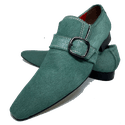 Sapato Masculino Italiano em Couro Social Executivo Verde Ref: D529 Outlet