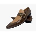 Sapato Masculino Italiano Em Couro Executivo Tricê Marrom Ref: D708