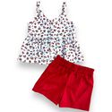 Conjunto Carla vermelho