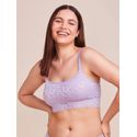 Sutiã Top Bandeau Renda Lilas