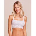 Sutiã Top Bandeau Renda Branco