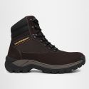 Bota Masculina Alabama em Couro Legítimo Cano Médio - Café