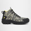 Bota Masculina Couro Legítimo Cano Médio - Camuflado/Verde