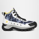 Bota Masculina Couro Legítimo Cano Médio - Camuflado/Branco
