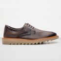 Sapato Loafer Tratorado Masculino Couro Ecológico - Café