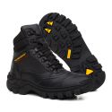 Bota Masculina Alabama em Couro Legítimo Cano Médio - Preto
