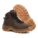Bota Masculina Arizona em Couro Legítimo Cano Médio - Café