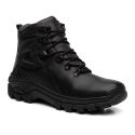 Bota Masculina Couro Legítimo Cano Médio - Preto
