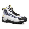 Bota Masculina Couro Legítimo Cano Médio - Camuflado/Branco