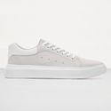 Tenis Masculino Casual Branco Sola Alta Oversize Macquen - Cinza