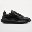 Tenis Masculino Casual Branco Sola Alta Oversize Macquen - Preto/Preto