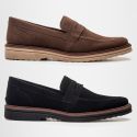 Kit 2 Mocassim Masculino Loafer Derby em Camurça - Preto + Marrom