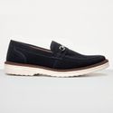 Mocassim Masculino Loafer Derby em Camurça - Azul