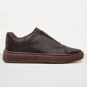 Tenis Masculino Casual Elástico Sneaker Oversize - Marrom