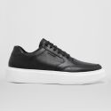 Tenis Masculino Casual Branco Sola Reta - Preto/Branco