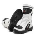 Bota motociclista cano Alto com altura de até 9cm em couro legítimo AS-HEIGHT