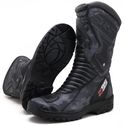 BOTA MOTOCICLISTA AS95-PRO EM COURO LEGÍTIMO NA COR CINZA CAMUFLADO 405 - LANÇAMENTO
