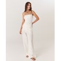 PANTACOURT LINHO OFF WHITE MONICA