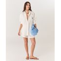 CAMISA LINHO OFF WHITE BORDADA FERNANDA NEW