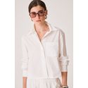 Camisa Cropped Fernanda Branca