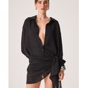 Saia Pareo Clair Preto Animal Print