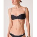 Top Biquini Manu Preto Vies Animal Print