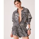 Camisa Meg Animal Print Zebra