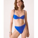 Top Biquini Helena Azul Com Tachas Nk
